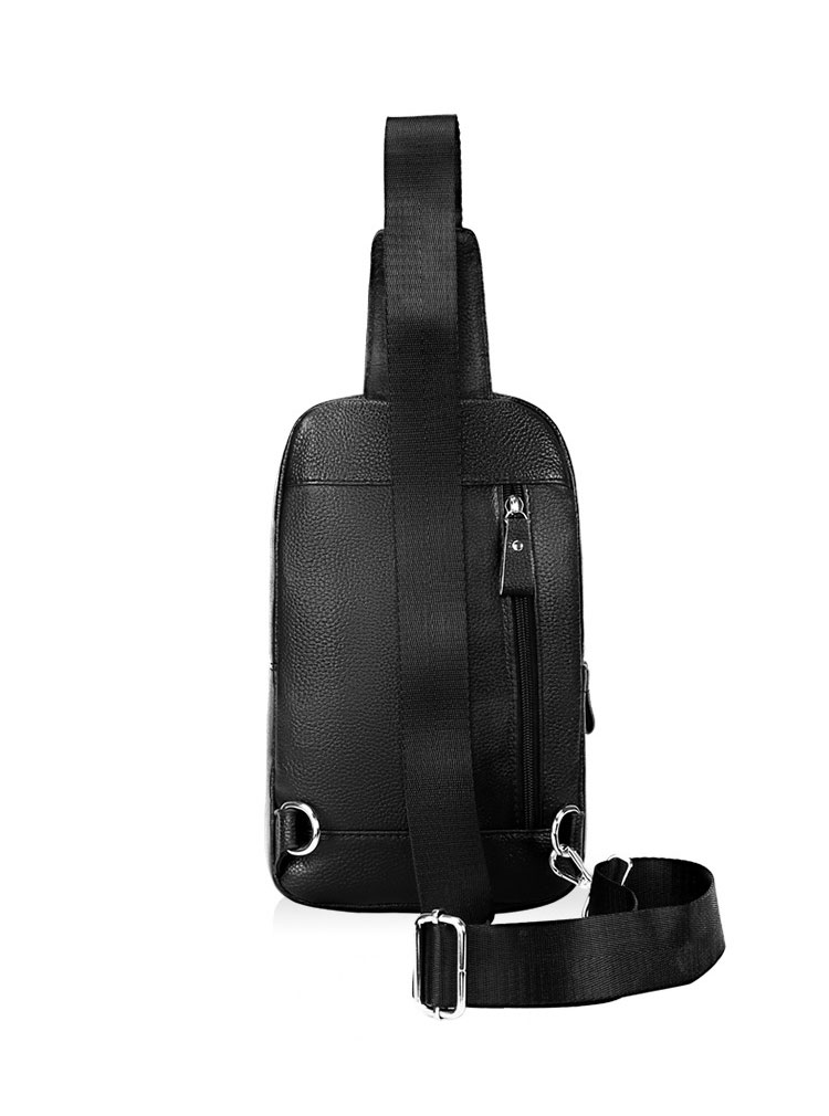 Whatna 牛革 斜めがけ ボディバッグ ワンショルダー メンズ 左右付け替え可 本 革 厚手  レザーKX5051-4