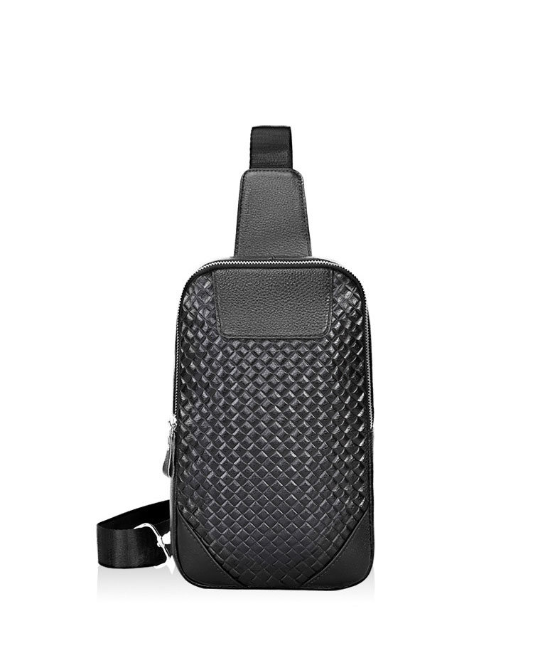 Whatna 牛革 斜めがけ ボディバッグ ワンショルダー メンズ 左右付け替え可 本 革 厚手  レザーKX5051-1