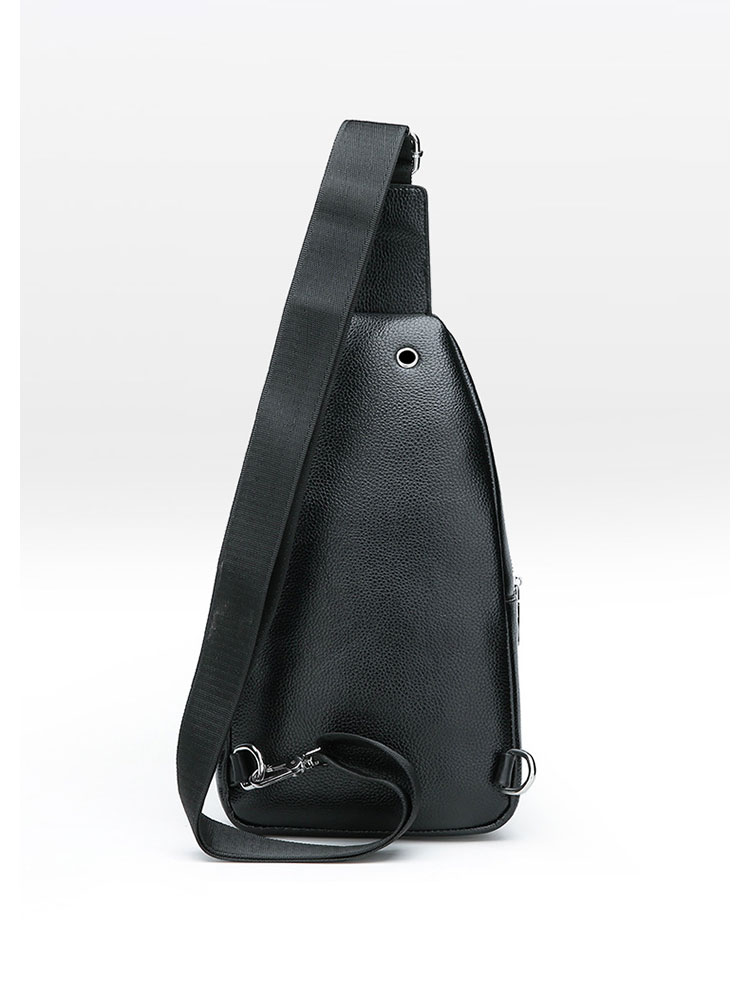 Whatna 革 斜めがけ ボディバッグ ワンショルダー メンズ イヤホン穴付き 左右付け替え可能 本 革 厚手  レザー1370-4