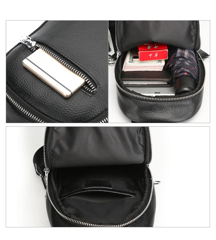 Whatna 牛革 斜めがけ ボディバッグ ワンショルダー メンズ 左右付け替え可能 本革 厚手  レザー66056-7