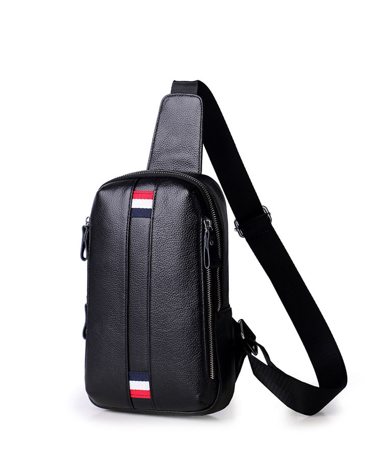 Whatna 牛革 斜めがけ ボディバッグ ワンショルダー メンズ 本革 厚手  レザー6616#z-1