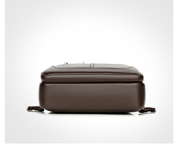 Whatna 牛革 斜めがけ ボディバッグ ワンショルダー メンズ 左右付け替え可能 本 革 厚手  レザー ブラウン 黒BL1008-6