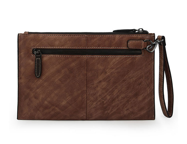 Whatna 2way 天然 牛革 セカンドバッグ メンズ クラッチ バッグ小きめ B5サイズ ipad9.7収納 本革 防水 耐磨耗 結婚式 披露宴 バッグ カジュアルフォーマル ビジネス 冠婚葬祭 バッグ 男性用 紳士用 ブラウン6086-4