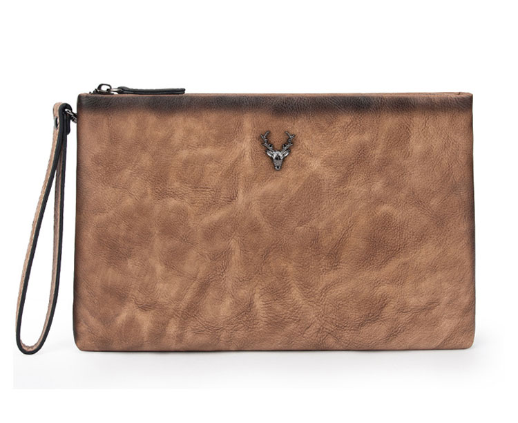 Whatna 2way 天然 牛革 セカンドバッグ メンズ クラッチ バッグ小きめ B5サイズ IPAD10.5収納 本革 防水 耐磨耗 結婚式 披露宴 バッグ カジュアルフォーマル ビジネス 冠婚葬祭 バッグ 男性用 紳士用 ブラウン4477-2