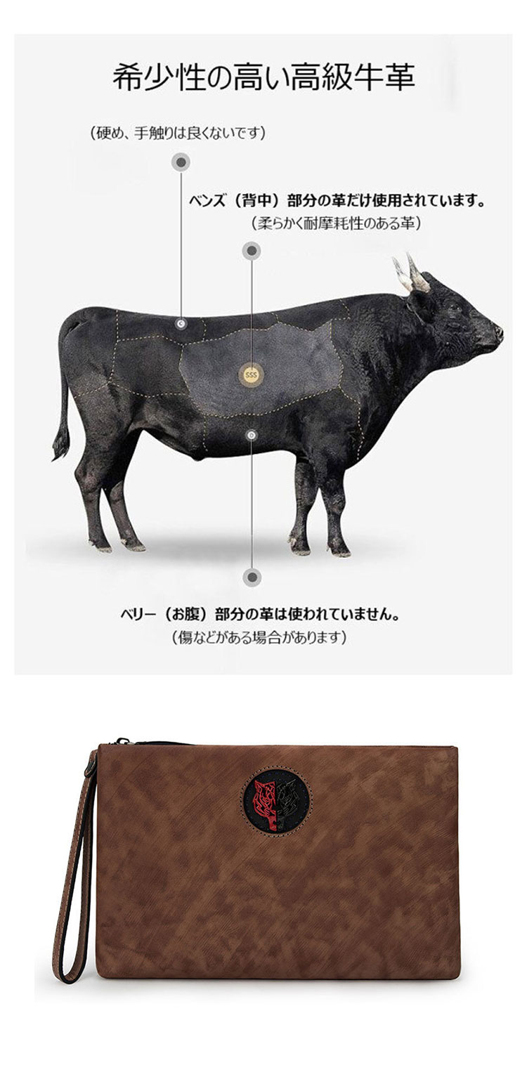 Whatna 2way 天然 牛革 セカンドバッグ メンズ クラッチ バッグ小きめ B5サイズ IPAD9.7収納 本革 防水 耐磨耗 結婚式 披露宴 バッグ カジュアルフォーマル ビジネス 冠婚葬祭 バッグ 男性用 紳士用 ブラウン444-9