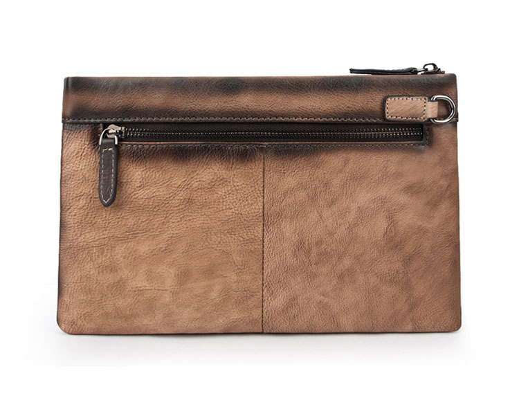 Whatna 2way 天然 牛革 セカンドバッグ メンズ クラッチ バッグ小きめ B5サイズ IPAD10.5収納 本革 防水 耐磨耗 結婚式 披露宴 バッグ カジュアルフォーマル ビジネス 冠婚葬祭 バッグ 男性用 紳士用 ブラウン4477-4