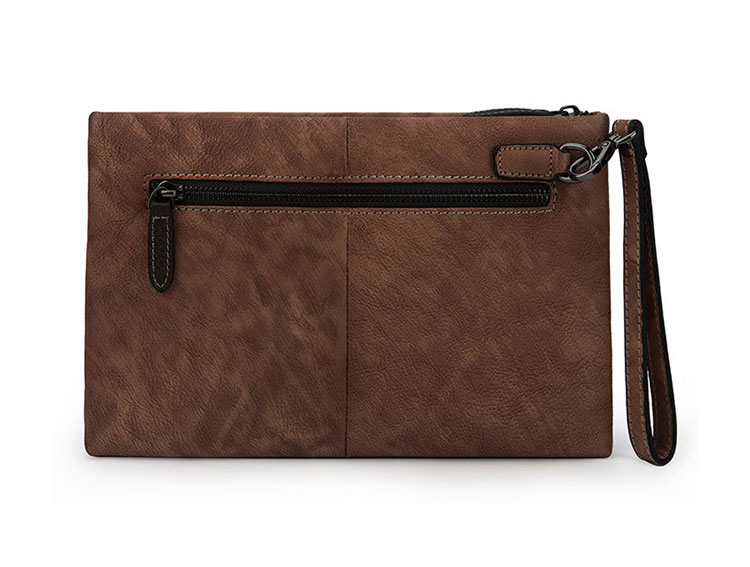 Whatna 2way 天然 牛革 セカンドバッグ メンズ クラッチ バッグ小きめ B5サイズ IPAD9.7収納 本革 防水 耐磨耗 結婚式 披露宴 バッグ カジュアルフォーマル ビジネス 冠婚葬祭 バッグ 男性用 紳士用 ブラウン444-4