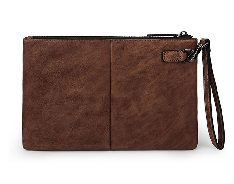 Whatna 2way 天然 牛革 セカンドバッグ メンズ クラッチ バッグ小きめ B5サイズ ipad9.7収納 本革 防水 耐磨耗 結婚式 披露宴 バッグ カジュアルフォーマル ビジネス 冠婚葬祭 バッグ 男性用 紳士用 ブラウン4423-5