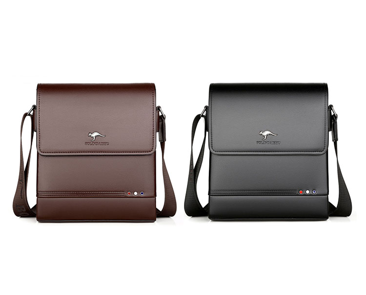 Whatna 革 フラップ ショルダーバッグ メンズ 3室仕切 盗難防止 ipad 10.5 収納可 縦型 メンズ ビジネスかばん斜めがけ 小さめメッセンジャーバッグ 斜め掛け通学通勤バッグ 肩掛けバッグ 紳士用 男性用 BL9928-2-1