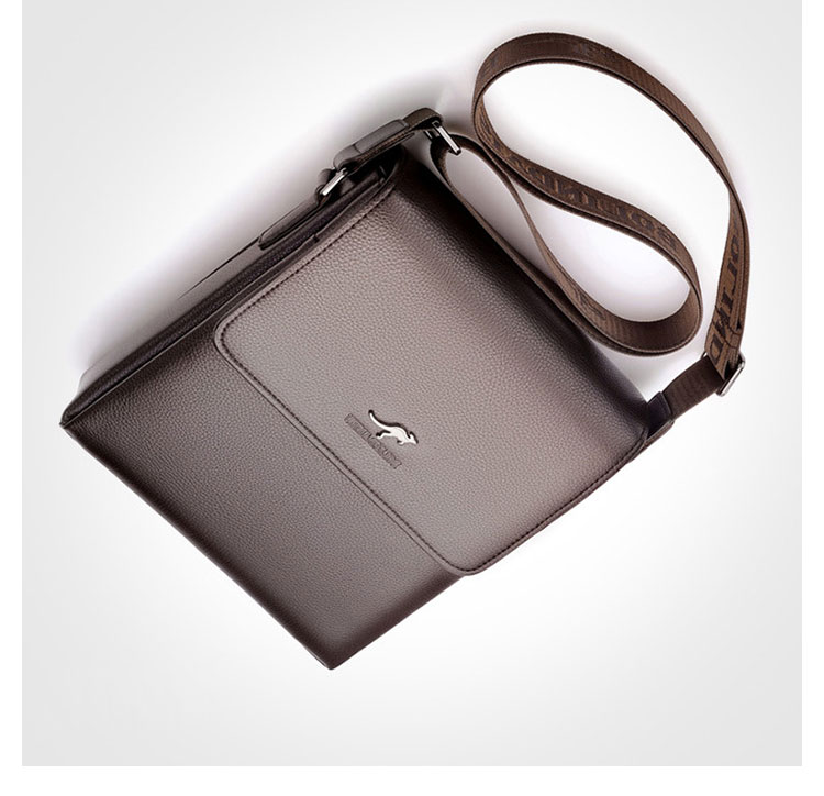 Whatna 革 フラップ ショルダーバッグ メンズ 3室仕切 盗難防止 ipad 10.5 収納可 縦型 メンズ ビジネスかばん斜めがけ 小さめメッセンジャーバッグ 斜め掛け通学通勤バッグ 肩掛けバッグ 紳士用 男性用 BL909-2-5