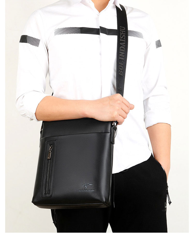 Whatna 革 フラップ ショルダーバッグ メンズ 盗難防止 ipad 10.5 収納可 縦型 メンズ ビジネスかばん斜めがけ 小さめメッセンジャーバッグ 斜め掛け通学通勤バッグ 肩掛けバッグ 紳士用 男性用 BL9918-11