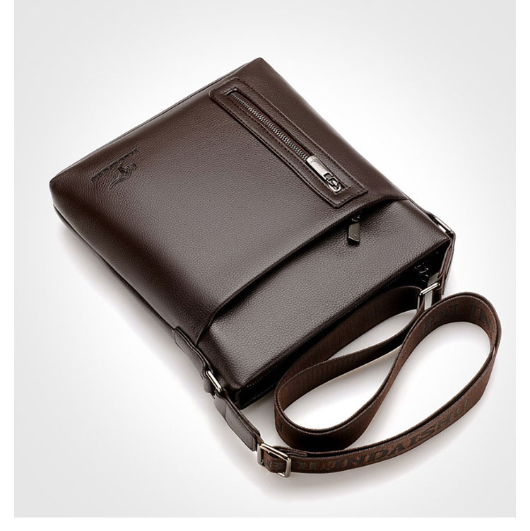 Whatna 革 フラップ ショルダーバッグ メンズ 盗難防止 ipad 10.5 収納可 縦型 メンズ ビジネスかばん斜めがけ 小さめメッセンジャーバッグ 斜め掛け通学通勤バッグ 肩掛けバッグ 紳士用 男性用 BL9918-5