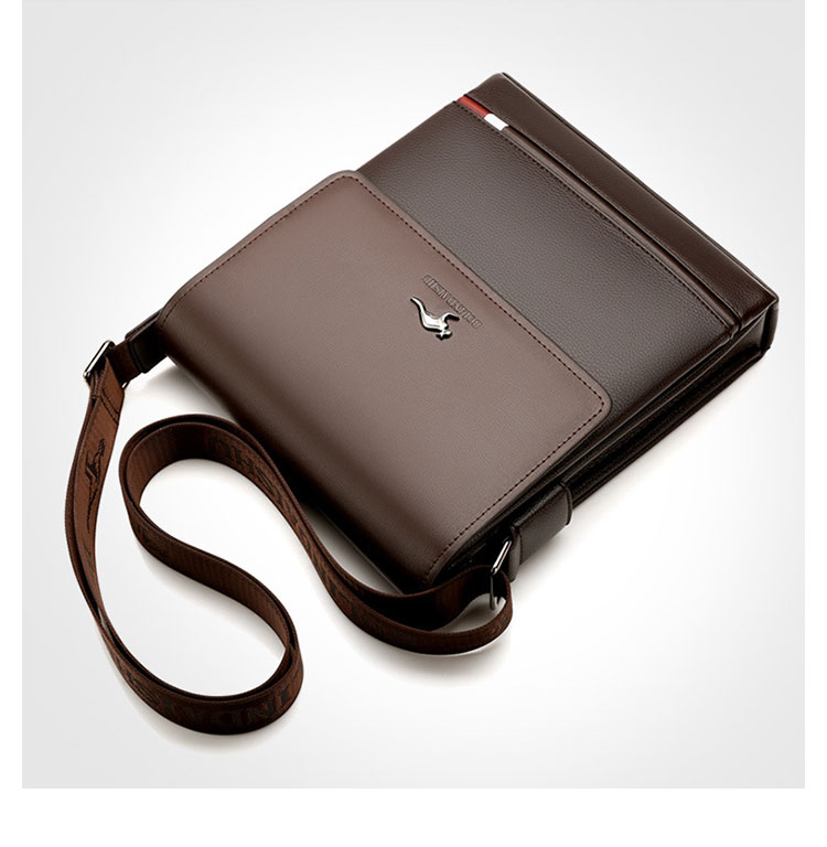 Whatna 革 フラップ ショルダーバッグ メンズ 3室仕切 盗難防止 ipad 10.5 収納可 縦型 メンズ ビジネスかばん斜めがけ 小さめメッセンジャーバッグ 斜め掛け通学通勤バッグ 肩掛けバッグ 紳士用 男性用 BL9931-2-3