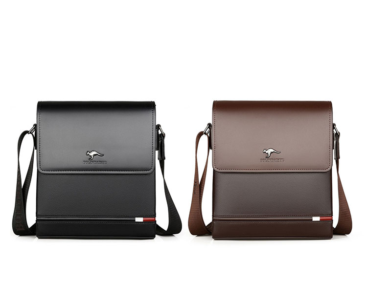 Whatna 革 フラップ ショルダーバッグ メンズ 3室仕切 盗難防止 ipad 10.5 収納可 縦型 メンズ ビジネスかばん斜めがけ 小さめメッセンジャーバッグ 斜め掛け通学通勤バッグ 肩掛けバッグ 紳士用 男性用 BL9931-2-1