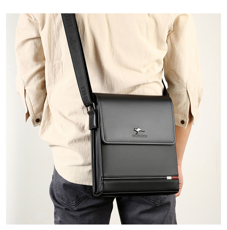 Whatna 革 フラップ ショルダーバッグ メンズ 3室仕切 盗難防止 ipad 10.5 収納可 縦型 メンズ ビジネスかばん斜めがけ 小さめメッセンジャーバッグ 斜め掛け通学通勤バッグ 肩掛けバッグ 紳士用 男性用 BL9931-2-7