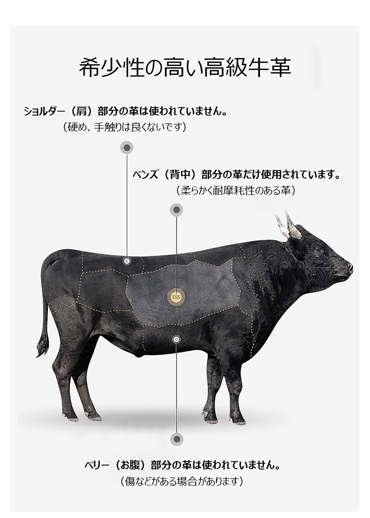 Whatna 天然 牛革 斜めがけ ボディバッグ ワンショルダー メンズ 本 革 厚手 レザー4421-11