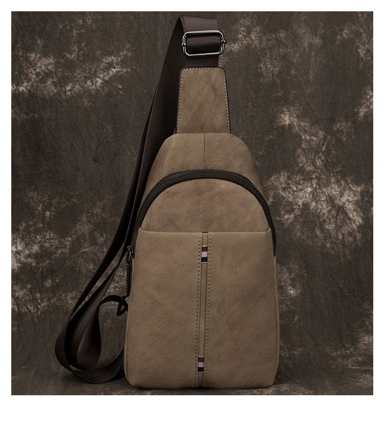 Whatna 天然 牛革 斜めがけ ボディバッグ ワンショルダー メンズ 本 革 厚手 レザー4421-12