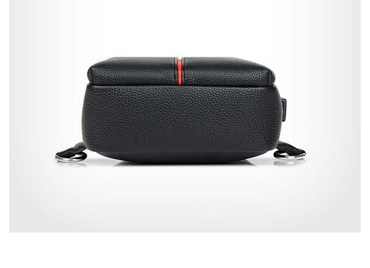 Whatna 牛革 斜めがけ ボディバッグ ワンショルダー メンズ  USBポート 付き 左右付け替え可能 本 革 厚手  レザー ブラウン 黒ZP104-6