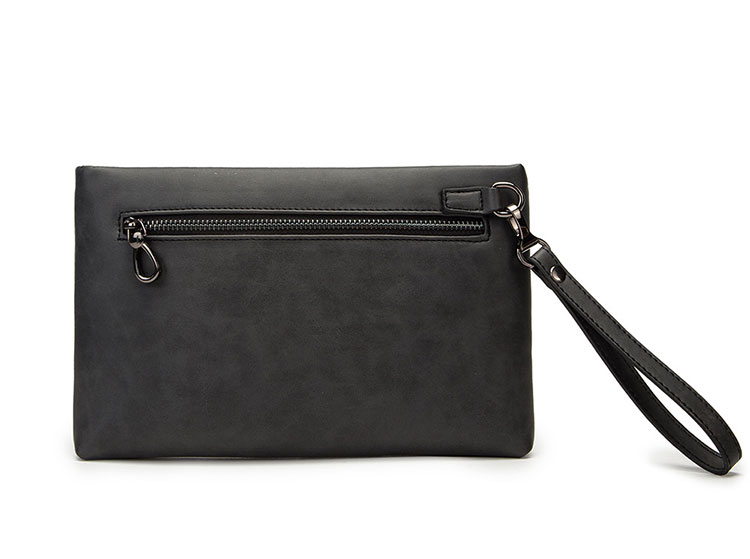 Whatna 2way 革 セカンドバッグ メンズ クラッチ バッグ 10.5インチのipad収納可B5 6枚カード収納 小銭入 ビジネス カジュアル フォーマル 冠婚葬祭 結婚式 二次会 披露宴バッグ 紳士用 男性用 グレー 黑 R4038-4