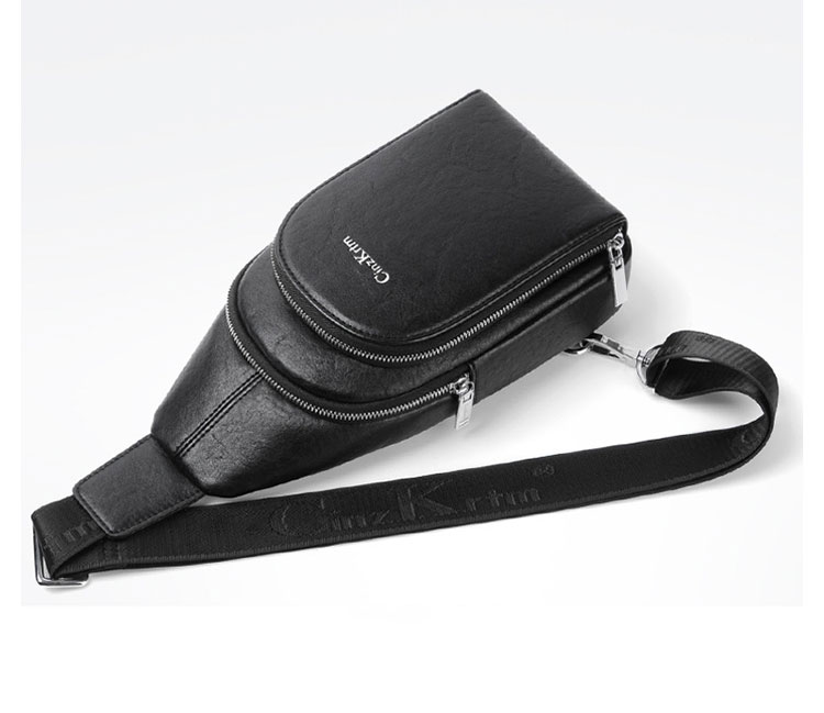 Whatna 革 斜めがけ ボディバッグ ワンショルダー メンズ イヤホン穴 付き 左右付け替え可能 本 革 厚手  レザー ブラウン 黒C6608-5