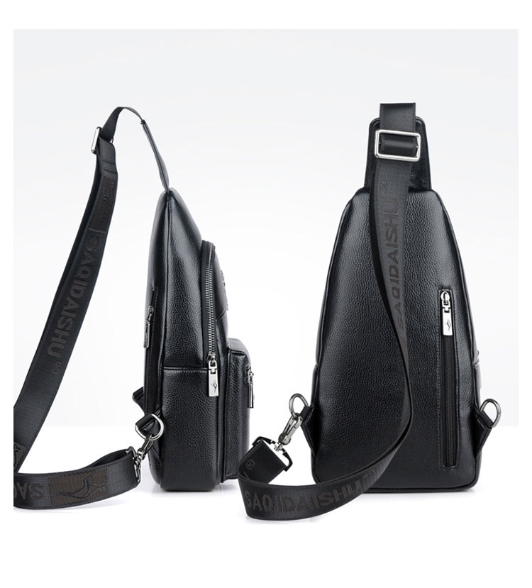 Whatna 革 斜めがけ ボディバッグ ワンショルダー メンズ  左右付け替え可能 本 革 厚手  レザー ブラウン 黒S6082-3