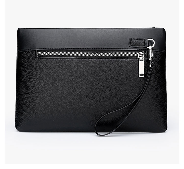 Whatna 2way 革 セカンドバッグ メンズ クラッチ バッグ 9.7インチのipad収納可B5 6枚カード収納 小銭入 ビジネス カジュアル フォーマル 冠婚葬祭 結婚式 二次会 披露宴バッグ 紳士用 男性用 グレー 黑 hs-1810-4