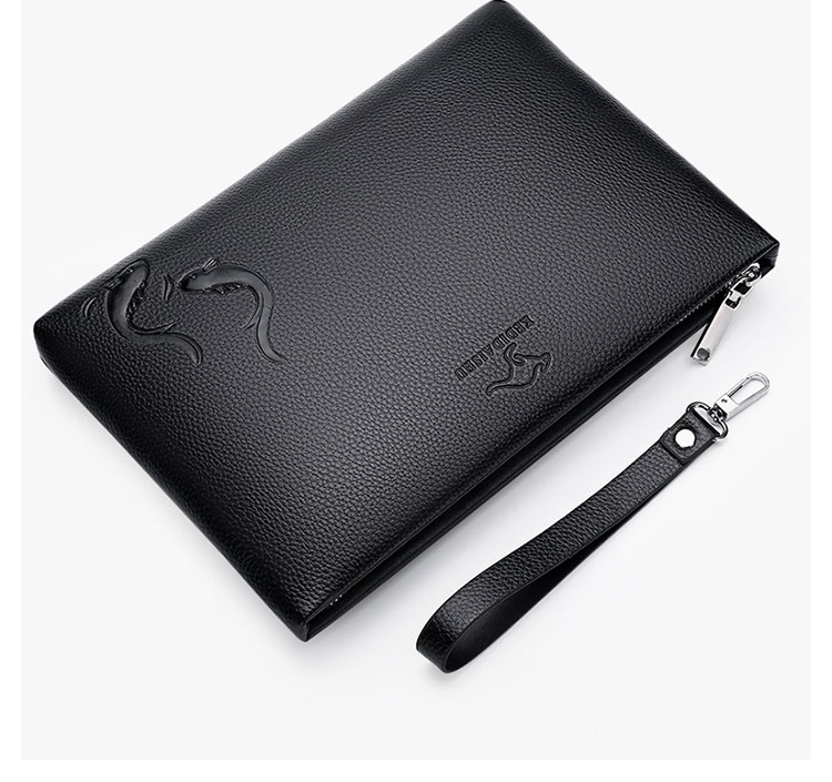 Whatna 2way 革 セカンドバッグ メンズ クラッチ バッグ 9.7インチのipad収納可B5 6枚カード収納 小銭入 ビジネス カジュアル フォーマル 冠婚葬祭 結婚式 二次会 披露宴バッグ 紳士用 男性用 グレー 黑 hs-1810-5