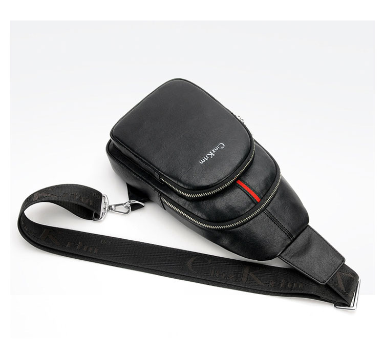 Whatna 革 斜めがけ ボディバッグ ワンショルダー メンズ イヤホン穴付 左右付け替え可能 本 革 厚手 レザー ブラウン 黒C6601-5