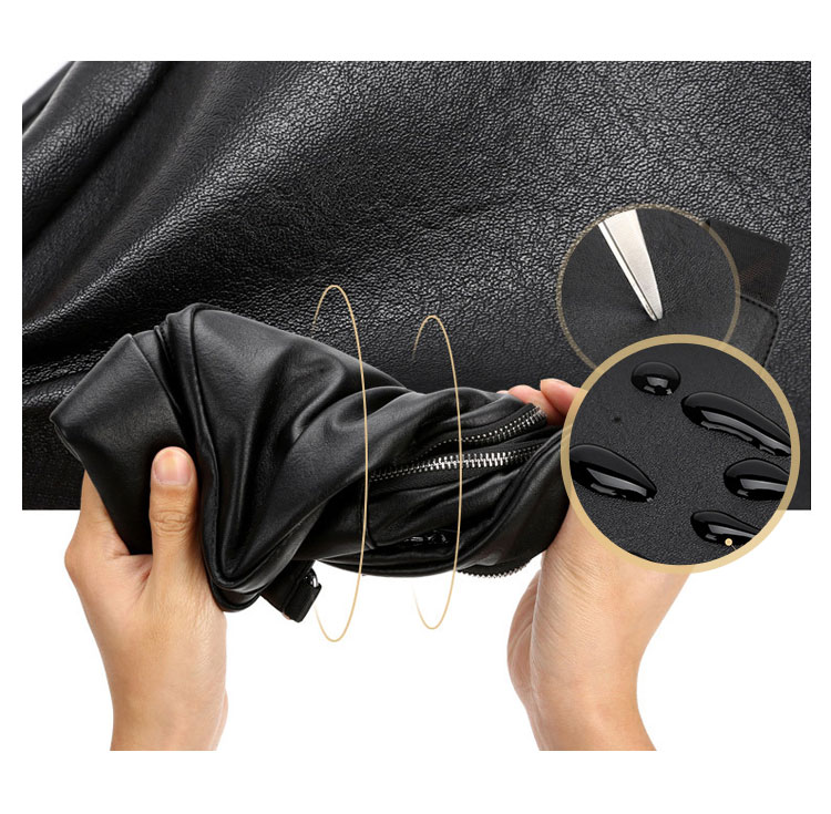 Whatna 革 斜めがけ ボディバッグ ワンショルダー メンズ イヤホン穴付 左右付け替え可能 本 革 厚手 レザー ブラウン 黒C6601-11