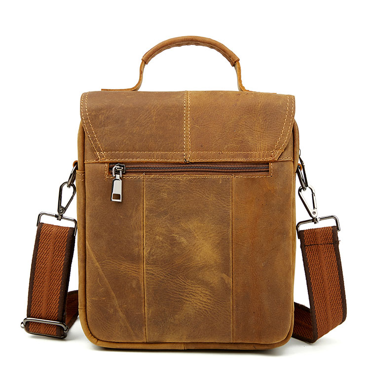 Whatna 天然 牛革 ショルダーバッグ メンズ 2way 斜め掛け 手提げバッグ ポシェットポ 縦型 防盗設計 ipad 10.5収納可小さめ メッセンジャーバッグ 通学 通勤バッグ 肩掛けバッグ 自転車かばん プレゼント男性 黒 5567-4