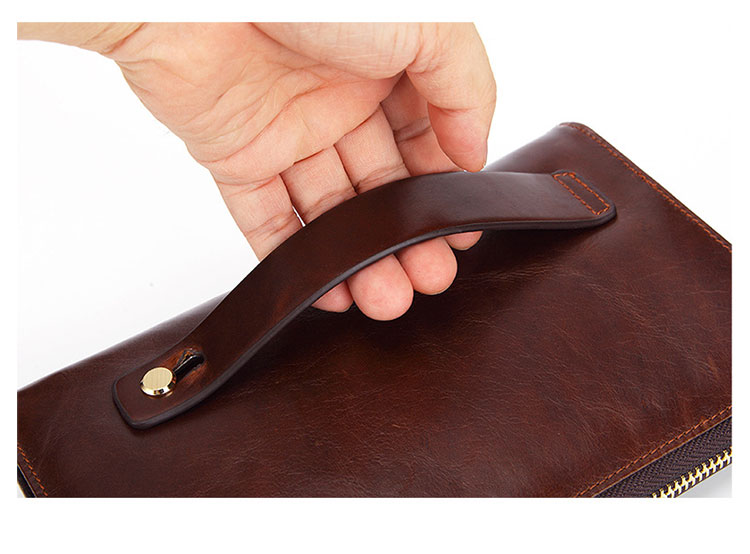 Whatna 天然 牛革 セカンドバッグ メンズ バッグ クラッチ バッグ 小さい 盗難防止機能 2室仕切 カード6枚収納厚手 本 革 レザー 結婚式 バッグ フォーマル ビジネス 冠婚葬祭 バッグ 男性用 紳士用 (9040)-8
