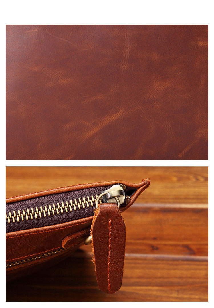 Whatna 天 然 牛革 セカンドバッグ メンズ クラッチ バッグ ファイルバッグ 封筒袋 ipad10.5収納 本革 結婚式 披露宴 バッグ カジュアルフォーマル ビジネス 冠婚葬祭 バッグ 男性用 紳士用 ブラウン A009-7