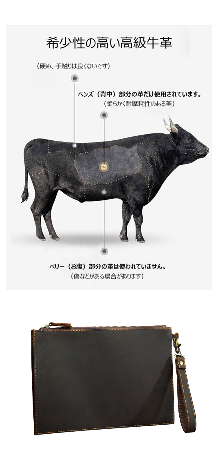 Whatna 天 然 牛革 セカンドバッグ メンズ クラッチ バッグ ファイルバッグ 封筒袋 A4 ipad10.5収納 本革 結婚式 披露宴 バッグ カジュアルフォーマル ビジネス 冠婚葬祭 バッグ 男性用 紳士用 ブラウン SN005-8