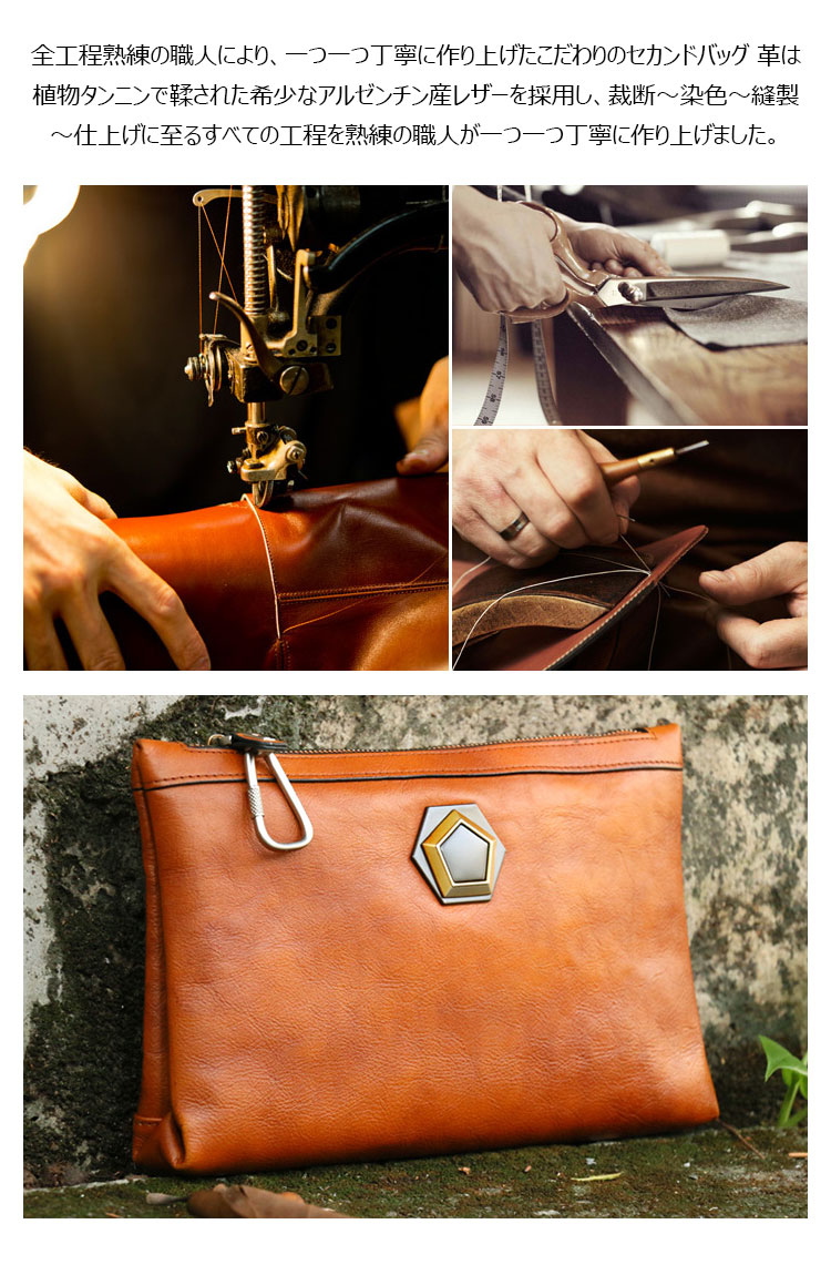 Whatna アンティーク風合い鞣し天然牛革 セカンドバッグ メンズ クラッチ バッグ ipad10.5収納 本革 結婚式 披露宴 バッグ カジュアルフォーマル ビジネス 冠婚葬祭 バッグ 男性用 紳士用 ブラウン 黒 DNS31518-6