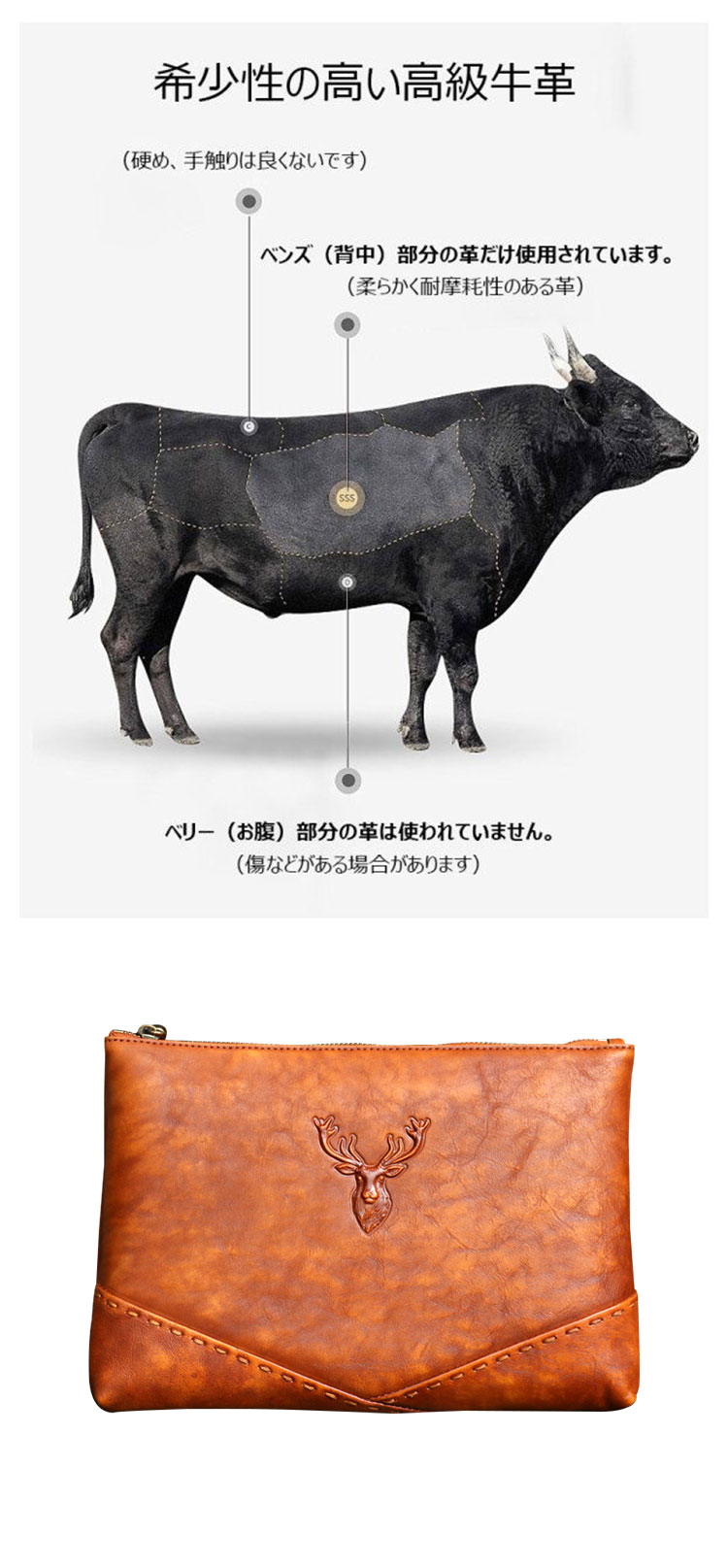 Whatna アンティーク風合い鞣し天然牛革 セカンドバッグ メンズ クラッチ バッグ IPAD9.7収納 本革 結婚式 披露宴 バッグ カジュアルフォーマル ビジネス 冠婚葬祭 バッグ 男性用 紳士用 ブラウン 黒 DNS315320-8