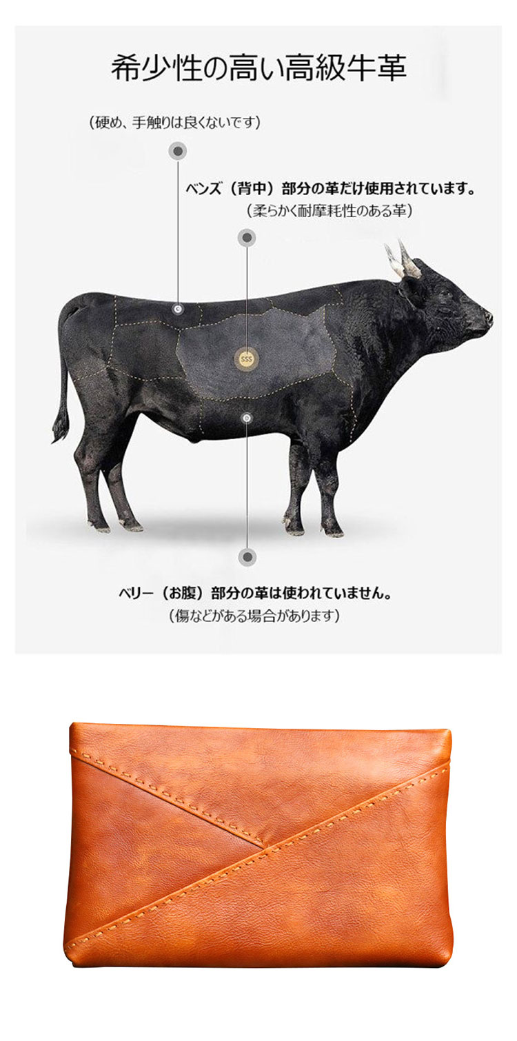 Whatna アンティーク風合い鞣し天然牛革 セカンドバッグ メンズ クラッチ バッグ ipad10.5収納 本革 結婚式 披露宴 バッグ カジュアルフォーマル ビジネス 冠婚葬祭 バッグ 男性用 紳士用 ブラウン 黒 DNS31545-7