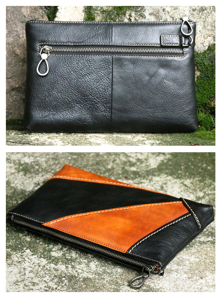 Whatna アンティーク風合い鞣し天然牛革 セカンドバッグ メンズ クラッチ バッグ IPAD9.7収納 本革 結婚式 披露宴 バッグ カジュアルフォーマル ビジネス 冠婚葬祭 バッグ 男性用 紳士用 ブラウン 黒 DNS31541-2