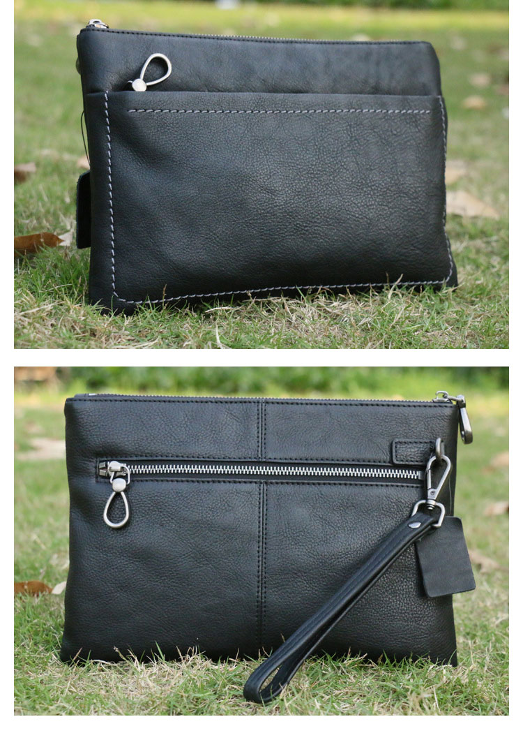 Whatna アンティーク風合い鞣し天然牛革 セカンドバッグ メンズ クラッチ バッグ IPAD10.5収納 本革 結婚式 披露宴 バッグ カジュアルフォーマル ビジネス 冠婚葬祭 バッグ 男性用 紳士用 ブラウン 黒 DNS315316-3