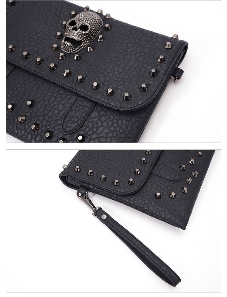 Whatna 2way 革 カッコいい セカンド バッグ メンズ バッグ [クラッチ ショルダー 肩掛け 結婚式 バッグ] B5 ipad10.5収納可 手持ちバッグ ビジネス カジュアル フォーマル 冠婚葬祭 紳士用 男性用 黒（YH3316）-8