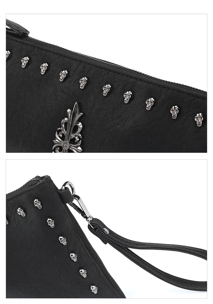 Whatna 2way 革セカンド バッグ メンズ ショルダーバック [クラッチ 肩掛け 結婚式 バッグ] ファイルバッグ ipad 10.5 A4 収納可 大さめ 手持ちバッグ ビジネス カジュアル フォーマル 冠婚葬祭 紳士用 男性用 黒（8875）-5