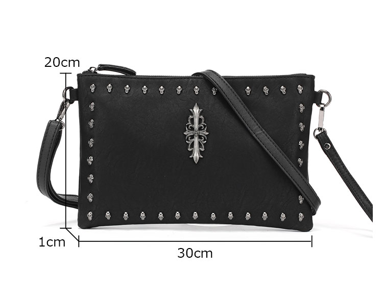 Whatna 2way 革セカンド バッグ メンズ ショルダーバック [クラッチ 肩掛け 結婚式 バッグ] ファイルバッグ ipad 10.5 A4 収納可 大さめ 手持ちバッグ ビジネス カジュアル フォーマル 冠婚葬祭 紳士用 男性用 黒（8875）-3