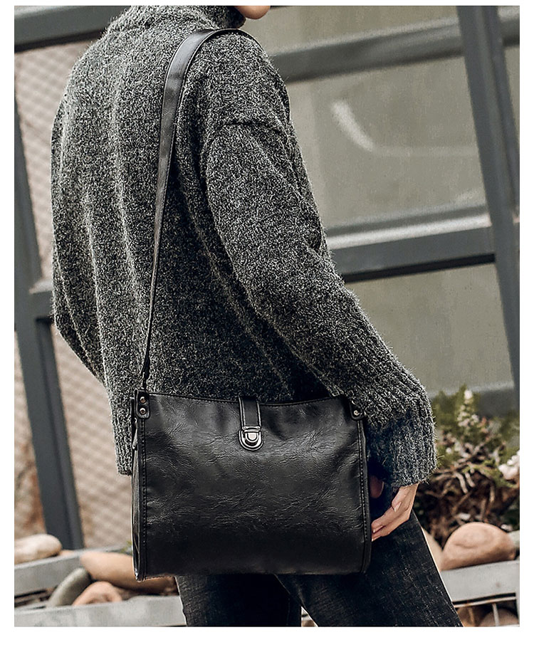 Whatna 2way 革セカンド バッグ メンズ ショルダーバック [クラッチ 肩掛け 結婚式 バッグ] ファイルバッグ ipad 13.3 A4 収納可 大さめ 手持ちバッグ ビジネス カジュアル フォーマル 冠婚葬祭 紳士用 男性用 黒（9800）-10