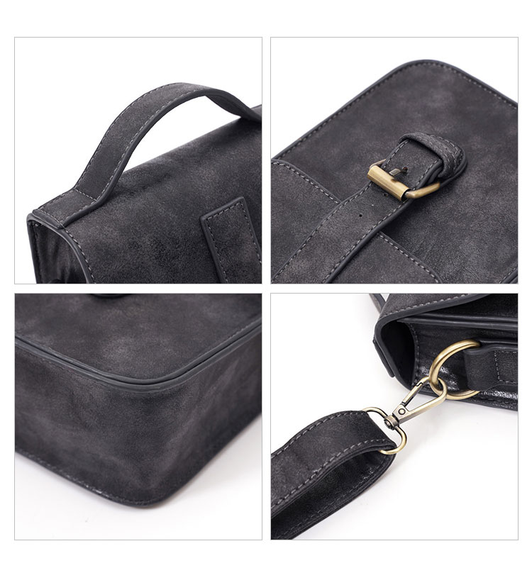 Whatna ミニショルダーバッグ メンズ 2way 斜め掛け 手提げ 厚手 皮革 レザー 縦型 小さめ メッセンジャーバッグ 通学 通勤バッグ 軽量 実用 自転車かばん プレゼント男性 黒 ブラウン（YH3353）-6