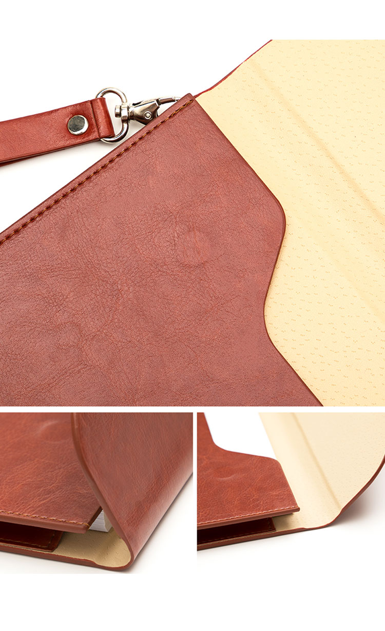 Whatna ブリーフケースA4 大きめセカン ドバッグ メンズ レディース バッグ 手持ち 2WAY ハンドストラップ付13.3インチ ipad Air 収納可 ビジネス封筒袋 資料ケース ct-03-6