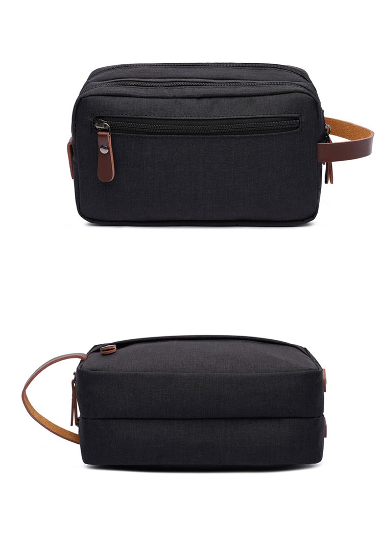 Whatna 布 ミニセカンドバッグ メンズ クラッチ バッグ 小さい 化粧かば オックスフォード 2室仕切 カジュアル フォーマル 冠婚葬祭 結婚式 バッグ 手持ち バッグ 小鞄 紳士用 男性用 ポーチ バッグ1042-2