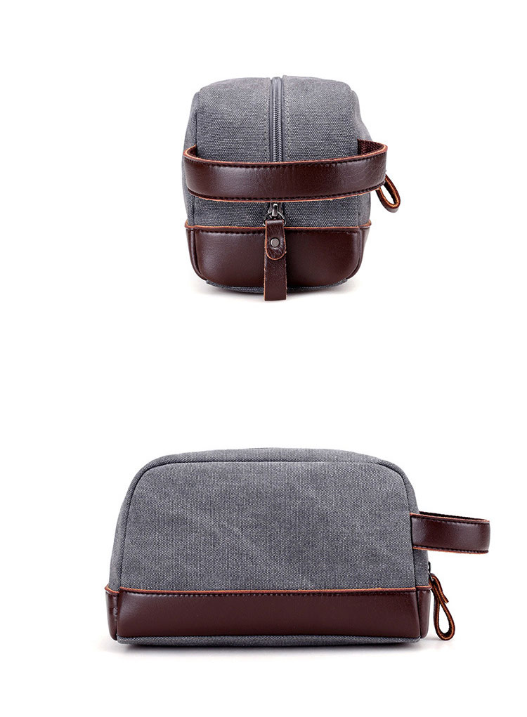 Whatna 帆布 ミニセカンドバッグ メンズ クラッチ バッグ 小さい 化粧かば キャンバス カジュアル フォーマル 冠婚葬祭 結婚式 バッグ 手持ち バッグ 小鞄 紳士用 男性用 ポーチ バッグ 1279-2