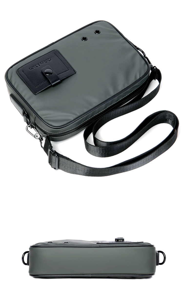 Whatna ショルダーバッグ メンズ 3way 斜め掛け 胸バッグ セカンドバッグ ショルダーベルト ハンドストラップ付Ipad mini収納可 横型 小さめ メッセンジャーバッグ 通学 通勤 肩掛けバッグ 結婚式 冠婚葬祭 バッグ 自転車かばん 2008-3