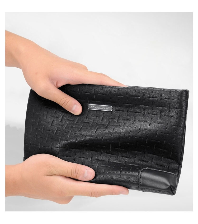 Whatna 2way革 セカンドバッグ メンズ クラッチ バッグ 9.7インチのipad収納可B5 6枚カード収納 小銭入 ビジネス カジュアル フォーマル 冠婚葬祭 結婚式 二次会 披露宴バッグ 紳士用 男性用 黑-7