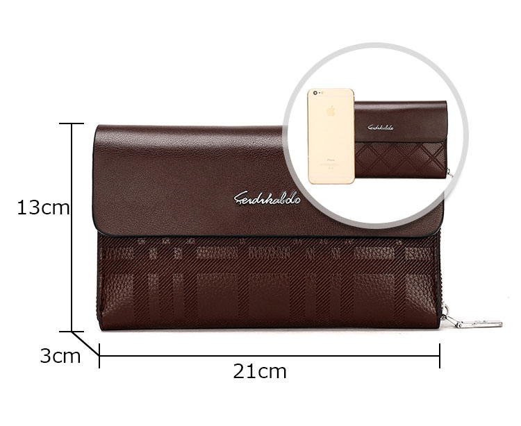 Whatna ミニセカンドバッグ メンズ バッグ 12枚カード収納 小さめ クラッチバッグ 長財布 革 手持ちバッグ メンズ ポーチ 男性用 紳士用 結婚式 冠婚葬祭 黒 ブラウン 1630-3