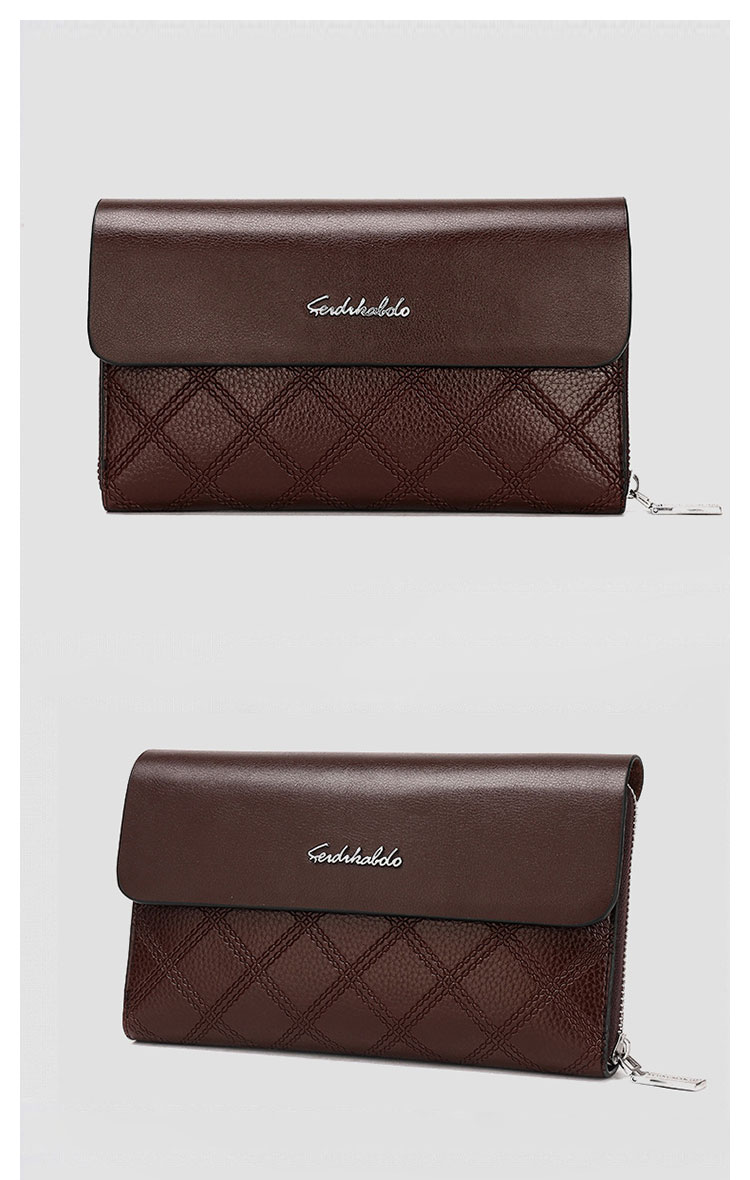 Whatna ミニセカンドバッグ メンズ バッグ 12枚カード収納 小さめ クラッチバッグ 長財布 革 手持ちバッグ メンズ ポーチ 男性用 紳士用 結婚式 冠婚葬祭 黒 ブラウン 1630-1